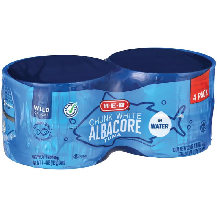 H-E-B Chunk White Albacore Tuna In Water