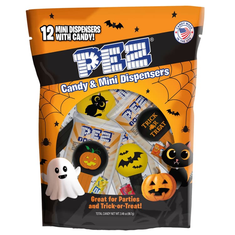 Pez Halloween Candy With Mini Dispensers - Party Bag