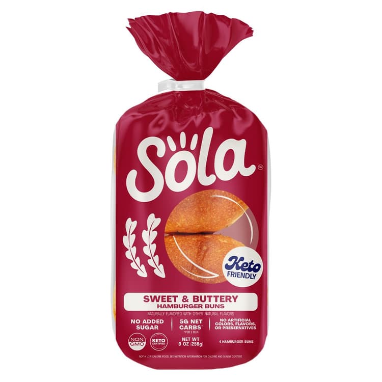 Sola Buns Hamburger Sweet & Buttery