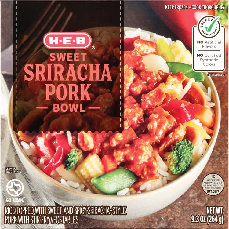 H-E-B Sweet Sriracha Pork Stir Fry