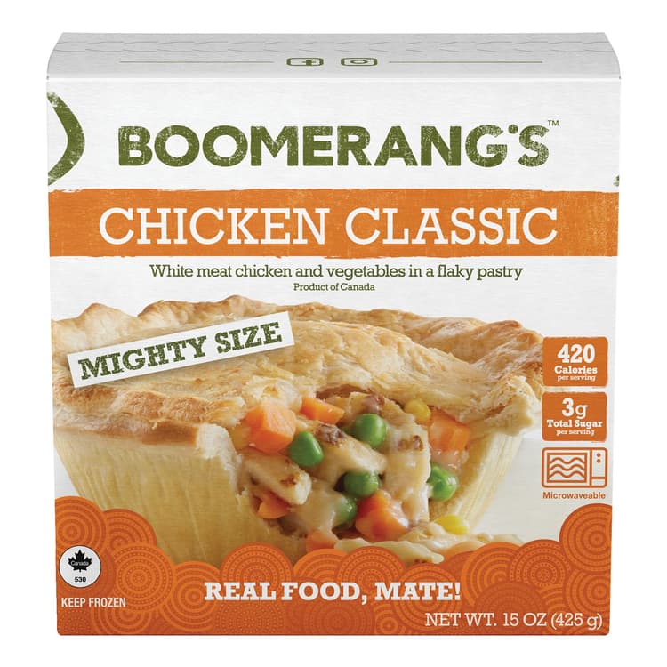 Boomerang'S Mighty Chicken Classic Pie