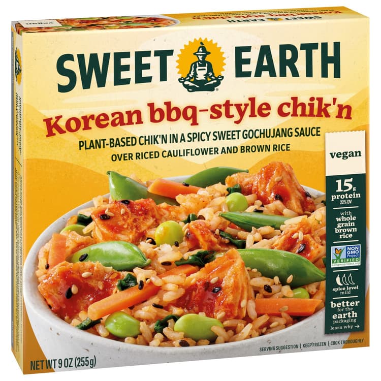 Sweet Earth Vegan  Spicy Korean Bbq Chik&#39;N Bowl