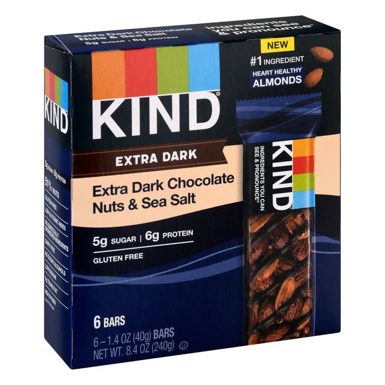 Kind Extra Dark Chocolate Nuts & Sea Salt Bars