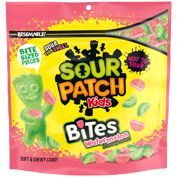 Sour Patch Kids Bites Watermelon Chewy Candy