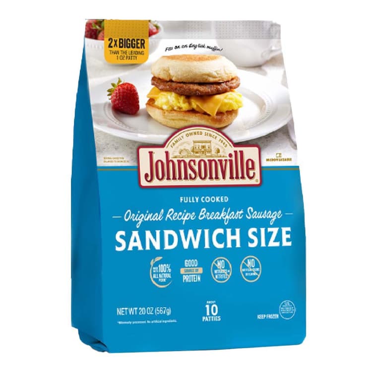 Johnsonville Breakfast Sausage, Original Recipe, Sandwich Size