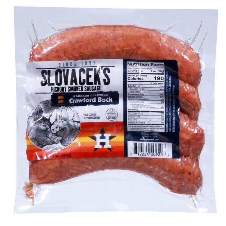 Slovacek'S Smoked Sausage Links With Crawford Bock
