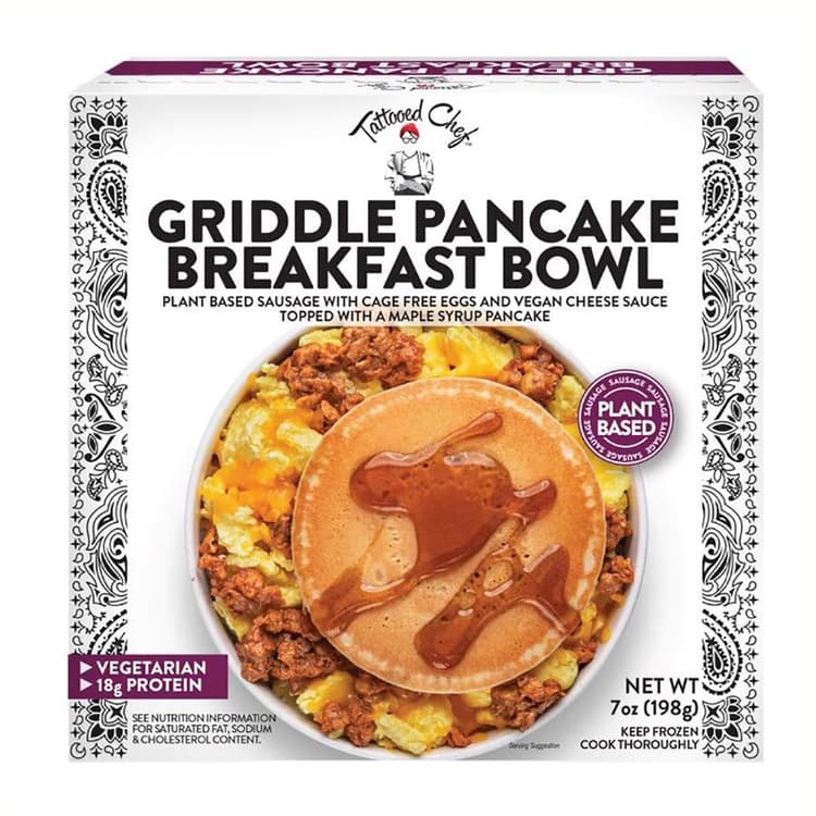 Tattooed Chef Griddle Pancake Breakfast Bowl