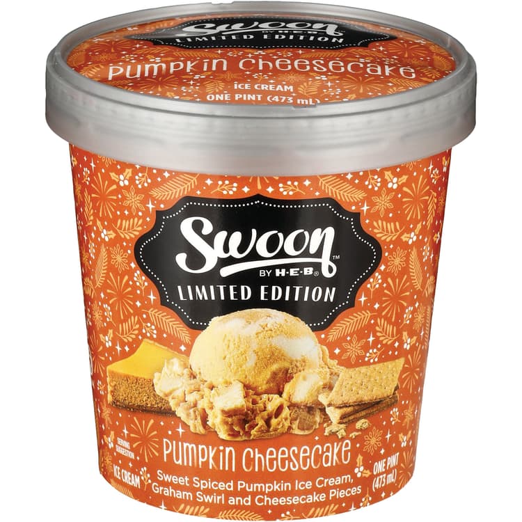 Swoon By H-E-B Pumpkin Cheesecake Ice Cream