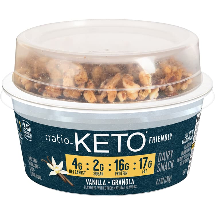 Ratio Keto Friendly Dairy Snack Vanilla & Granola