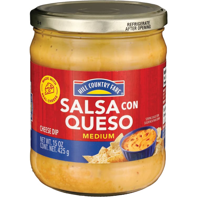 Hill Country Fare Salsa Con Queso - Medium Spicy