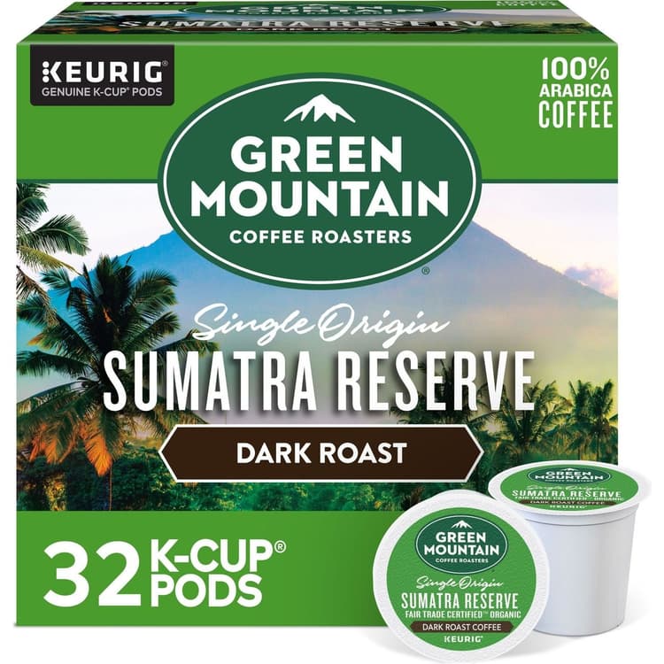 Green Mountain Coffee Sumatra Reserve Dark Roast Single Serve Coffee K