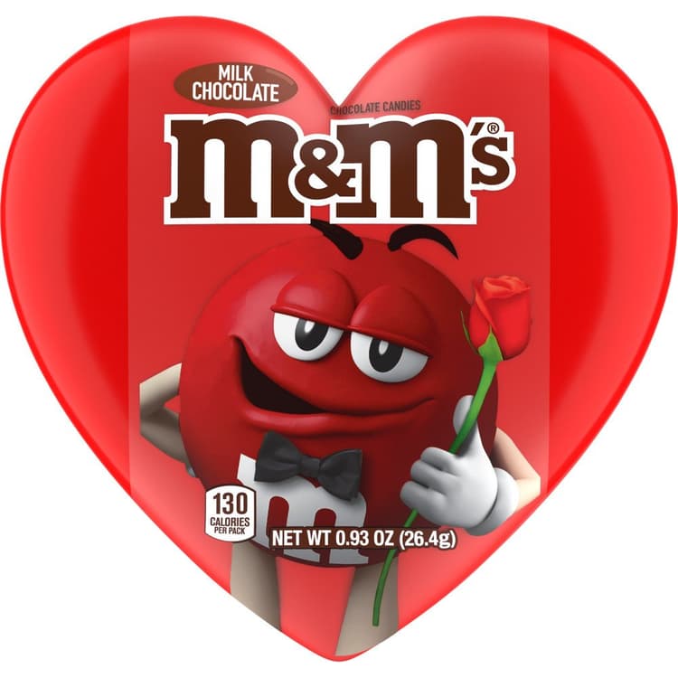 M&M'S Fun Size Filled Heart Valentine'S Day Milk Chocolate