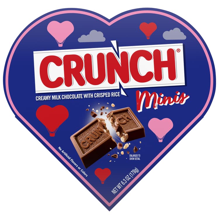 Crunch Minis Chocolate Candy Valentine'S Gift