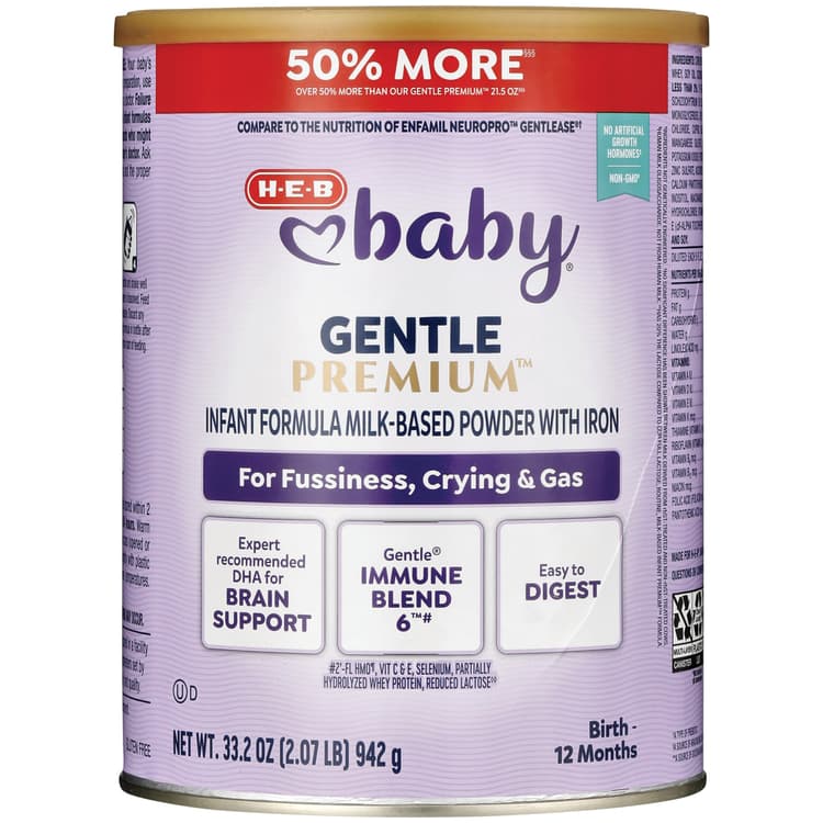 H-E-B Baby Milk-Based Infant Formula - Gentle