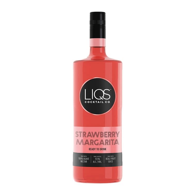 Liqs Strawberry Margarita Ready To Drink Cocktail