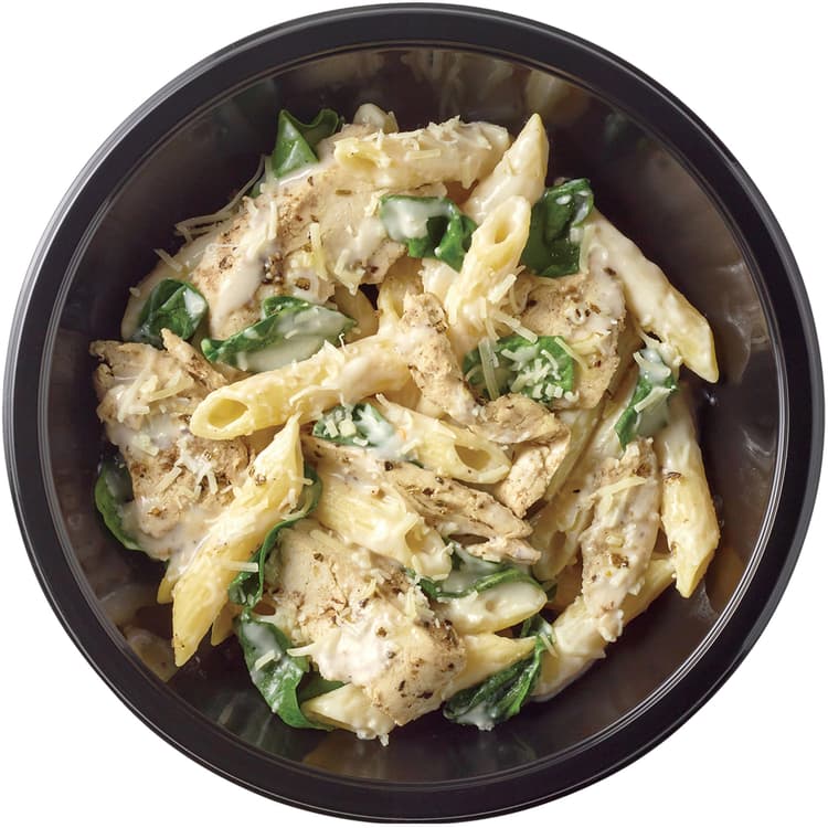 Meal Simple By H-E-B Plant-Based Chick'N Penne Alfredo Bowl