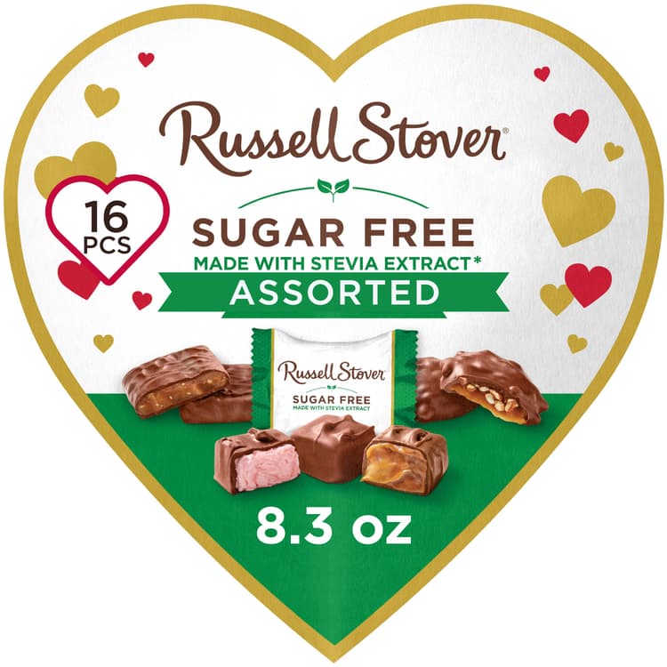 Russell Stover Sugar Free Assorted Chocolates Heart