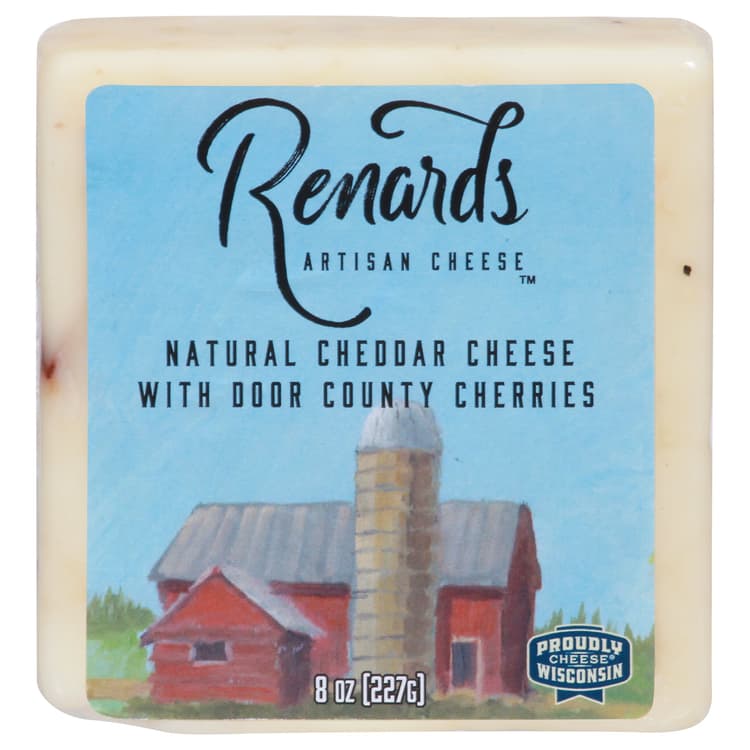Renards Cheddar With Door County Cherries Artisan Cheese