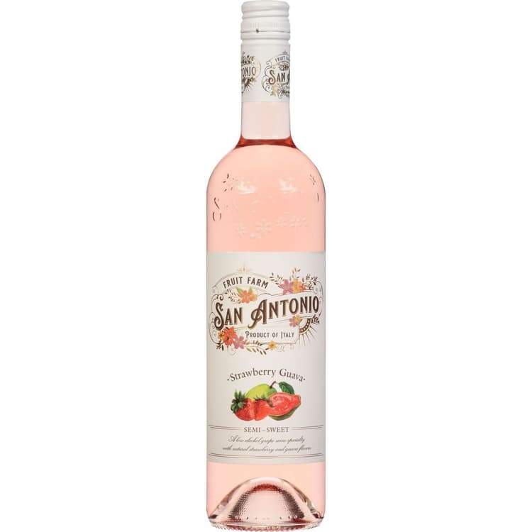 San Antonio Fruit Farm Strawberry Guava Semi-Sweet Rose Wine