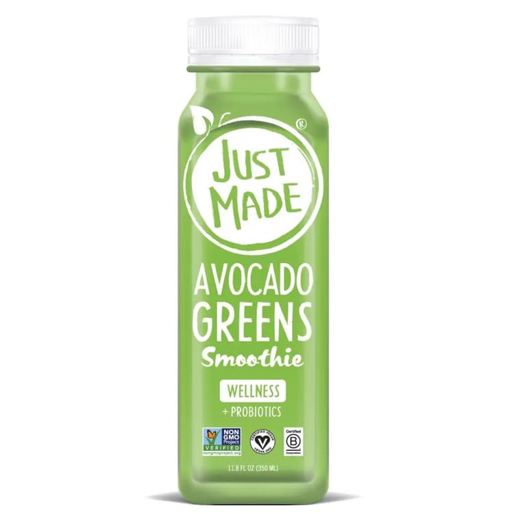 Just Made Avocado Greens Wellness + Probiotics Smoothie