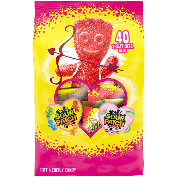 Sour Patch Kids Assorted Treat Size Valentine'S Candy Bags
