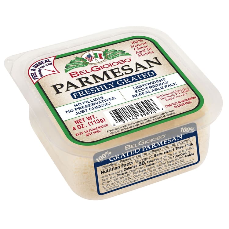 Belgioioso Natural Freshly Grated Parmesan Square