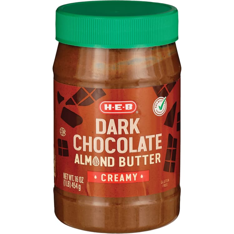 H-E-B Creamy Almond Butter – Dark Chocolate
