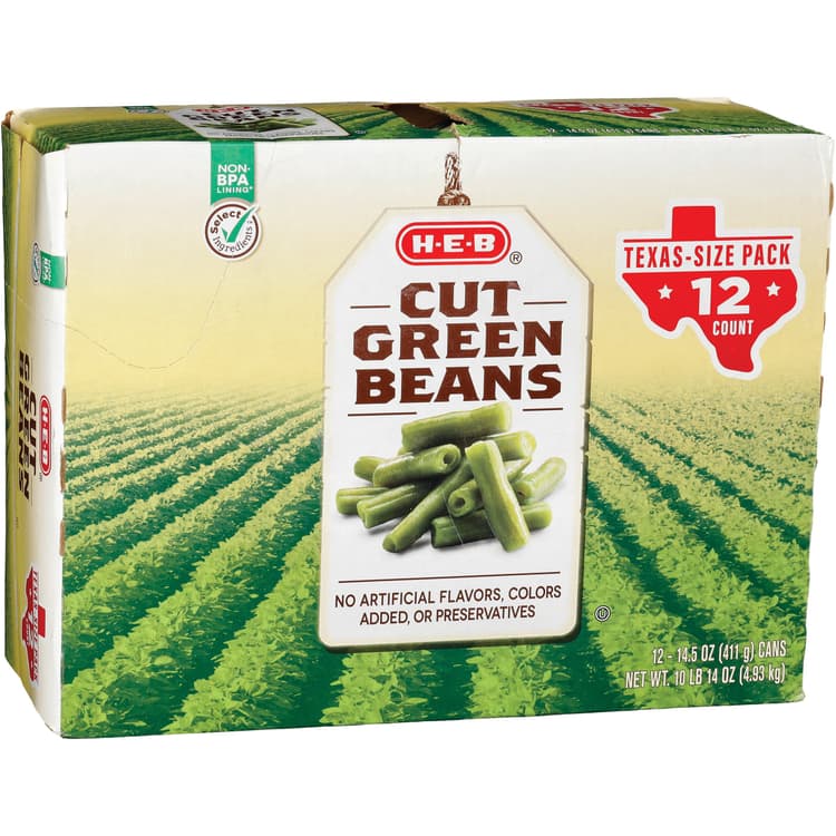 H-E-B Cut Green Beans - Texas-Size