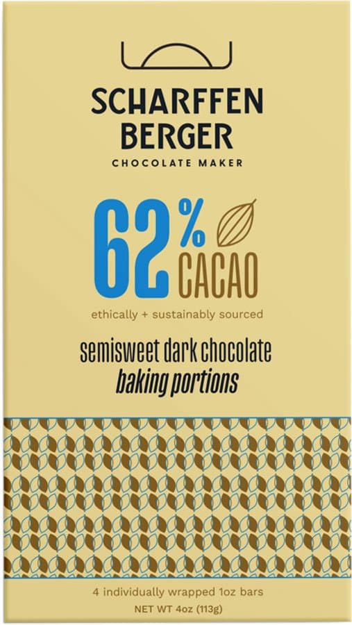 Scharffen Berger 62% Cacao Semi Sweet Dark Chocolate Baking Portions