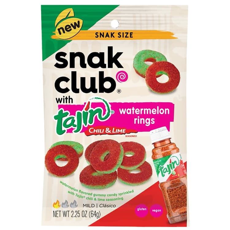 Snak Club Watermelon Rings Gummy Candy With Tajin
