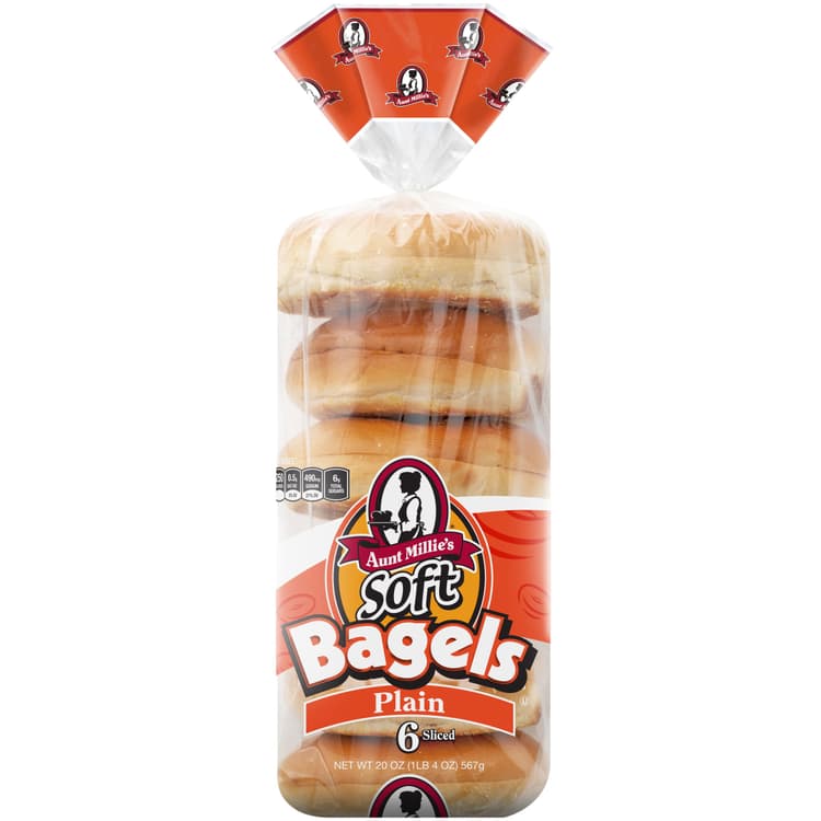 Aunt Millie'S Plain Soft Bagels