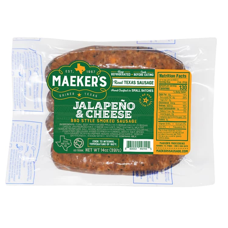 Maeker'S Smoked Sausage - Jalapeno & Cheese