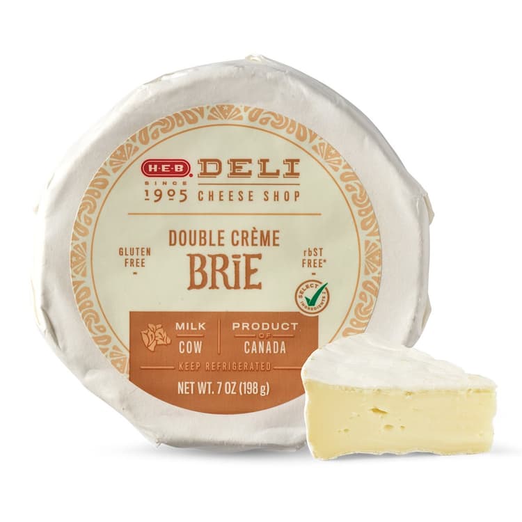 H-E-B Deli Double Creme Brie Cheese
