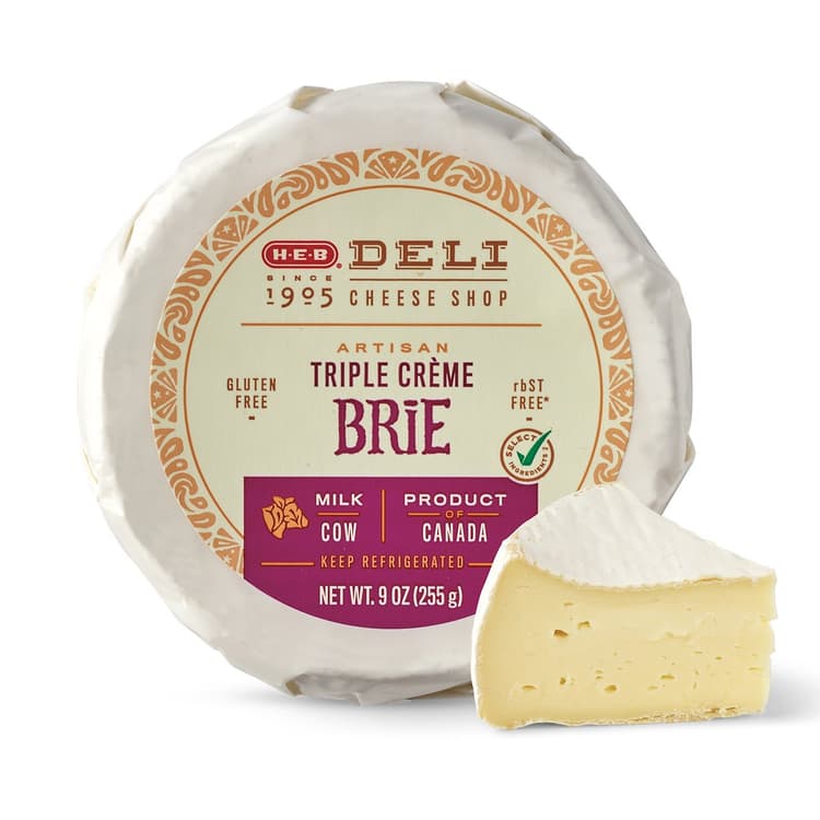 H-E-B Deli Artisan Triple Creme Brie Cheese