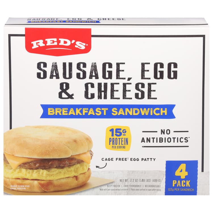 Reds Sandwich Sausage Egg Cheese