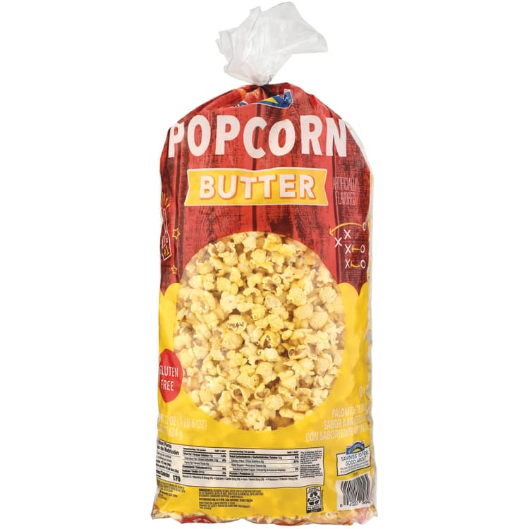 Hill Country Fare Stadium Snacks Air Popped Popcorn - Butter