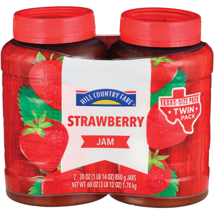 Hill Country Fare Strawberry Jam - Texas Size Twin