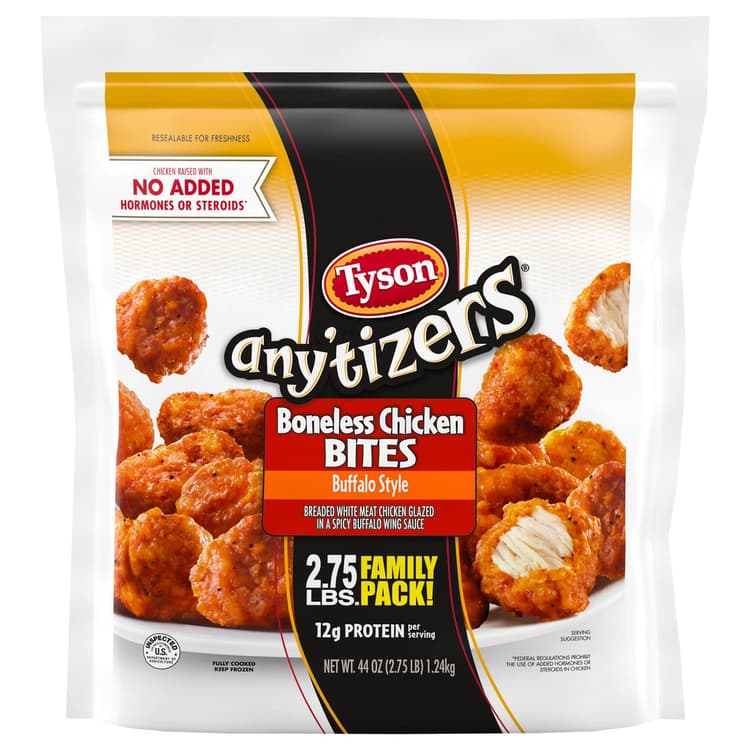 Tyson  Any'Tizers  Boneless Chicken Bites - Buffalo Style - Family