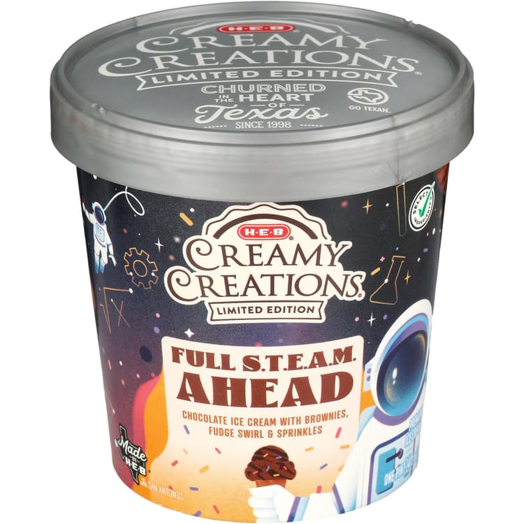 H-E-B Creamy Creations Full Steam Ahead Ice Cream