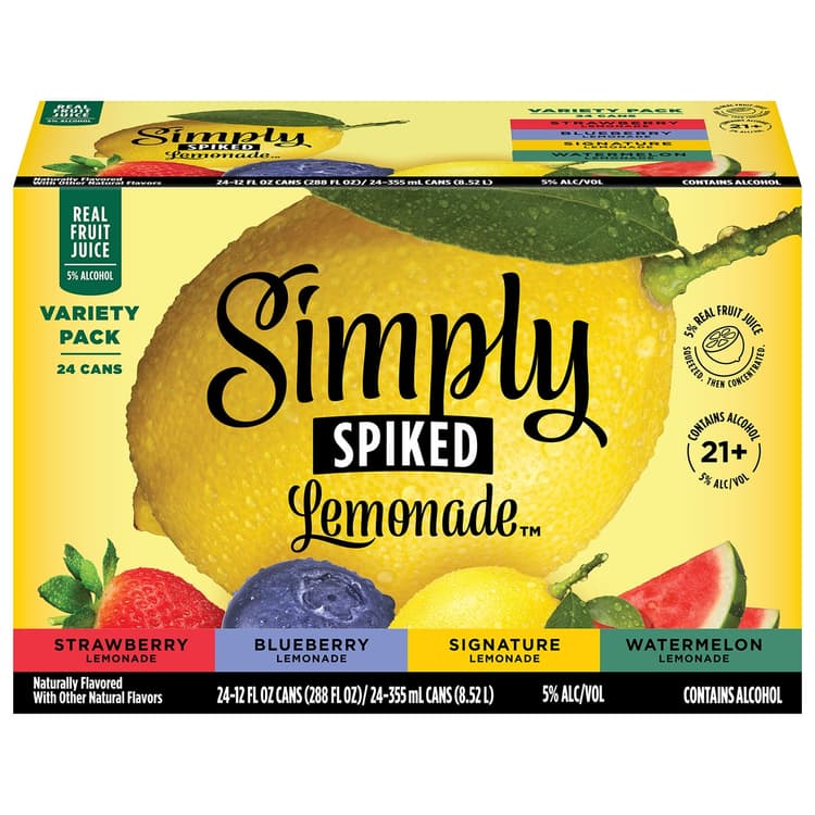 Simply Spiked Variety Pack Beer 5% Abv Cans