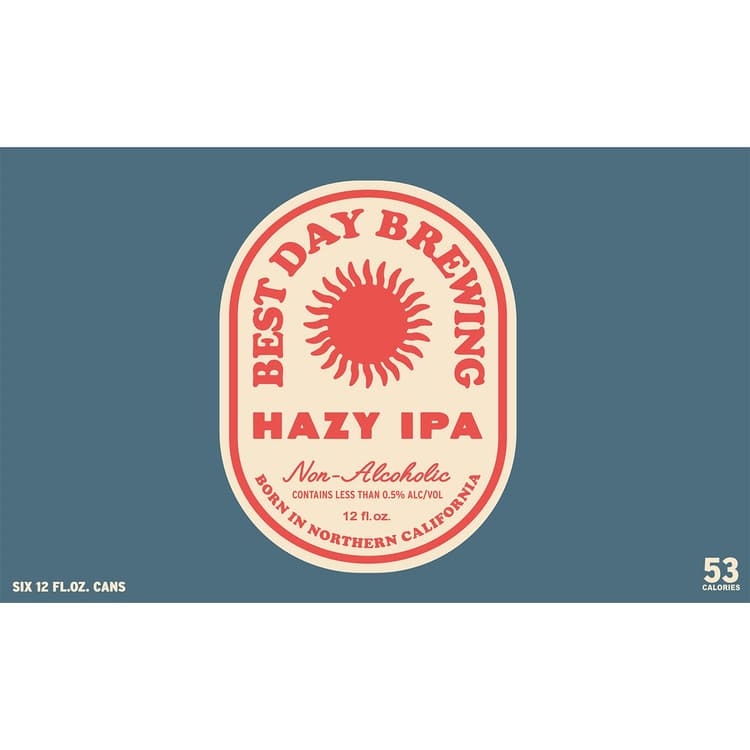 Best Day Brewing Hazy Ipa Non-Alcoholic