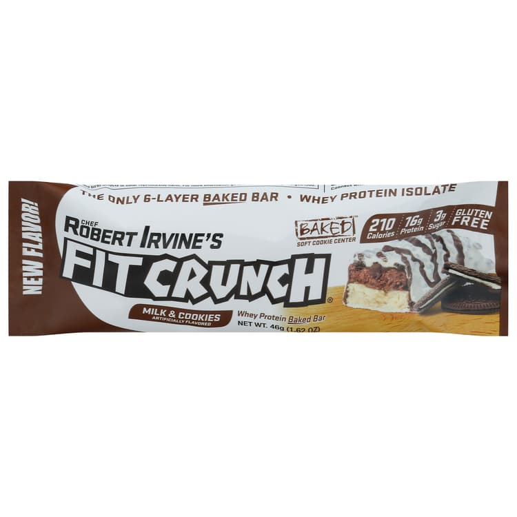 Fit Crunch Protein Baked Bar - Milk & Cookies