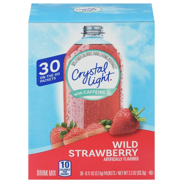Crystal Light With Caffeine Wild Strawberry Artificially Flavored Drink Mix