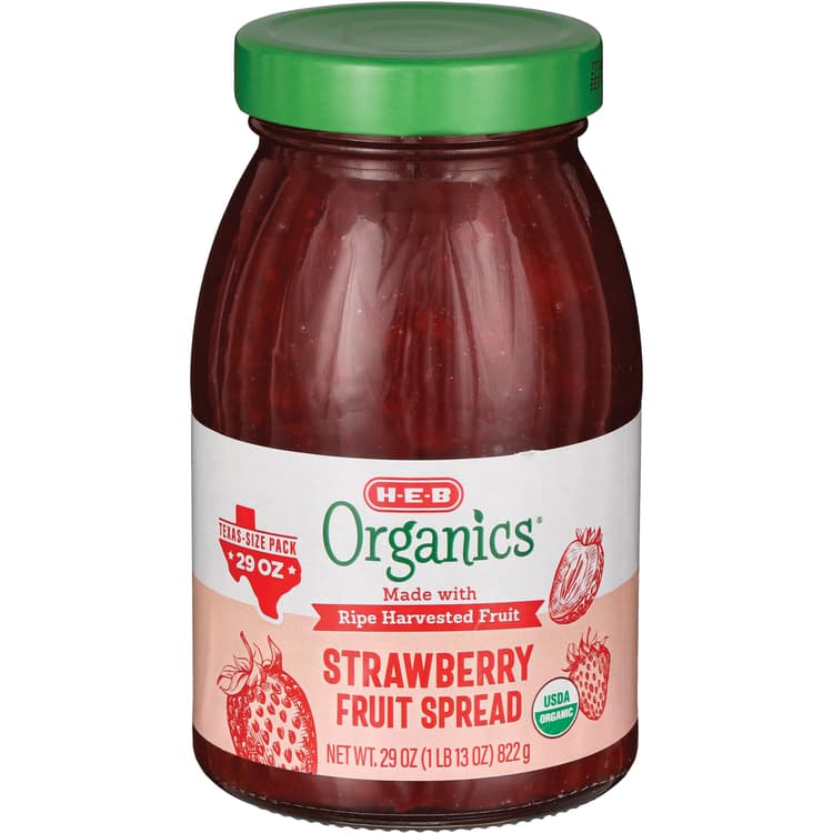 H-E-B Organics Strawberry Fruit Spread - Texas Size