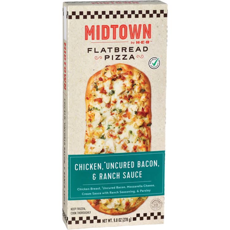 Midtown By H-E-B  Flatbread Pizza - Chicken Bacon Ranch