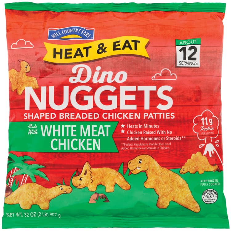 Hill Country Fare Heat & Eat  Dino Chicken Nuggets