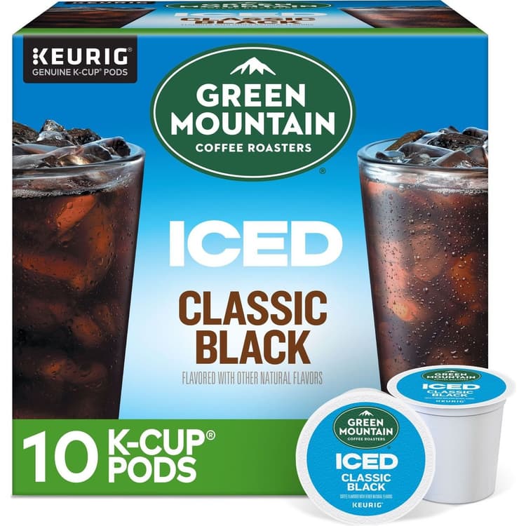 Green Mountain Coffee Roasters, Coffee, Classic Black, Iced, K