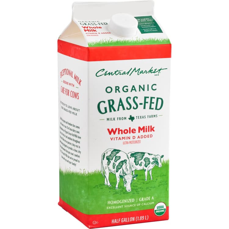 Central Market Organic Grass-Fed Whole Milk