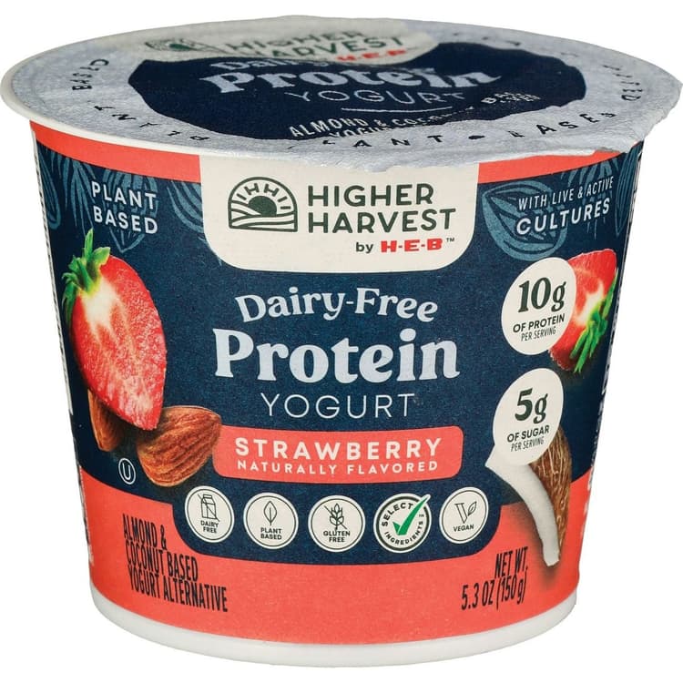 Higher Harvest By H-E-B Dairy Free Protein Yogurt – Strawberry