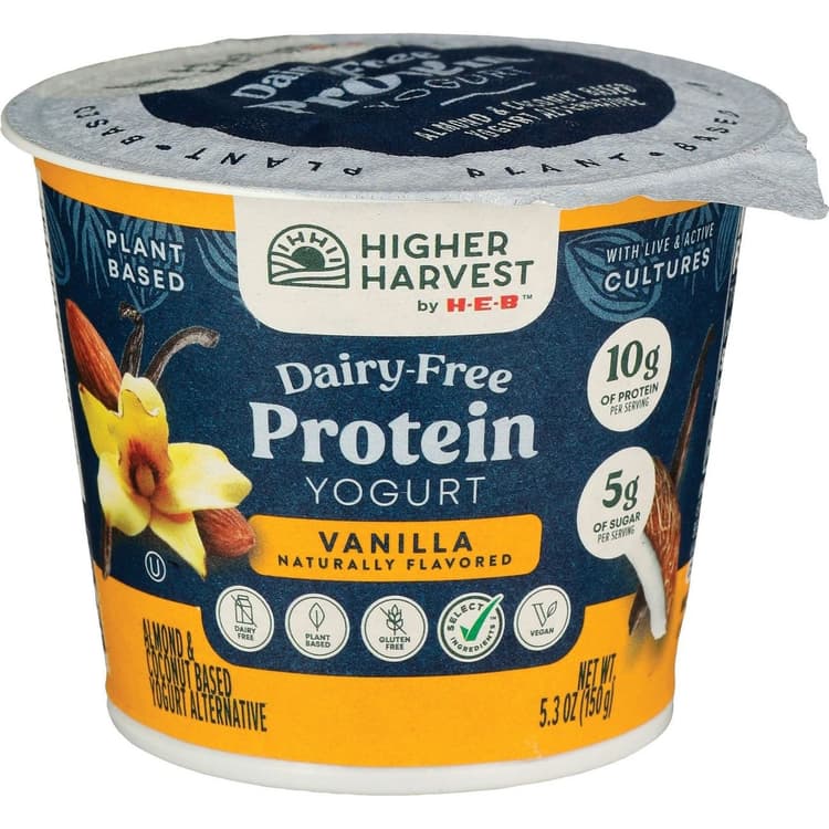 Higher Harvest By H-E-B Dairy Free Protein Yogurt – Vanilla
